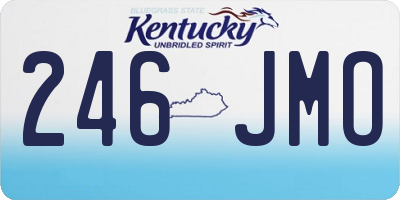 KY license plate 246JMO