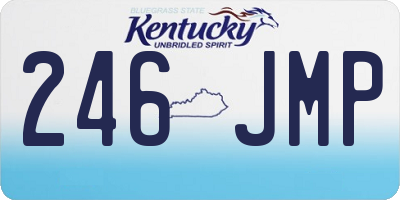 KY license plate 246JMP