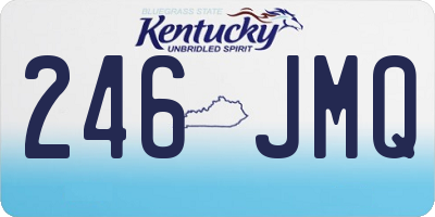 KY license plate 246JMQ