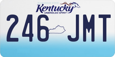 KY license plate 246JMT