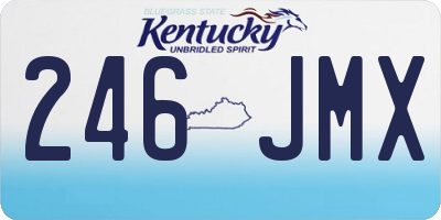 KY license plate 246JMX