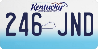 KY license plate 246JND
