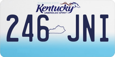 KY license plate 246JNI