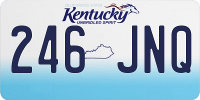 KY license plate 246JNQ
