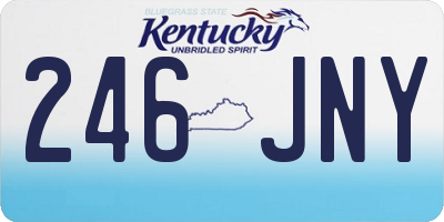 KY license plate 246JNY