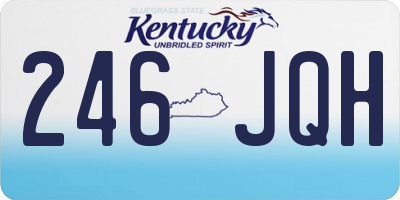KY license plate 246JQH