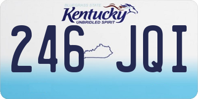 KY license plate 246JQI
