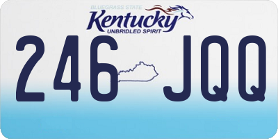 KY license plate 246JQQ