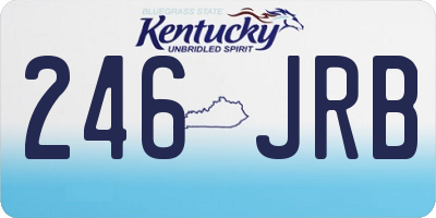 KY license plate 246JRB