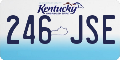 KY license plate 246JSE