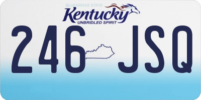 KY license plate 246JSQ