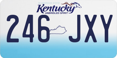 KY license plate 246JXY