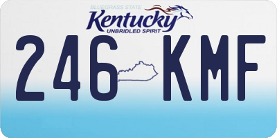 KY license plate 246KMF