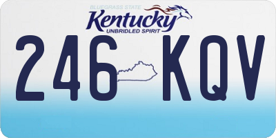 KY license plate 246KQV