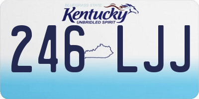 KY license plate 246LJJ