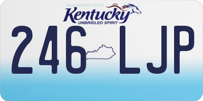 KY license plate 246LJP