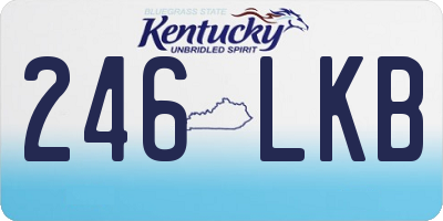 KY license plate 246LKB