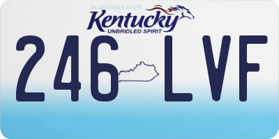 KY license plate 246LVF