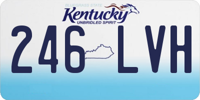 KY license plate 246LVH