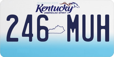 KY license plate 246MUH