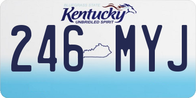 KY license plate 246MYJ