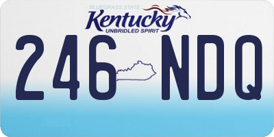 KY license plate 246NDQ