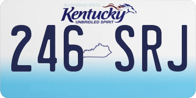 KY license plate 246SRJ