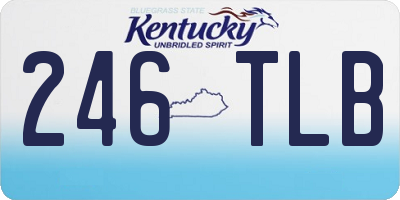 KY license plate 246TLB