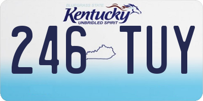 KY license plate 246TUY