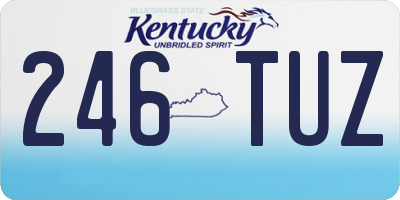 KY license plate 246TUZ