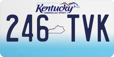 KY license plate 246TVK