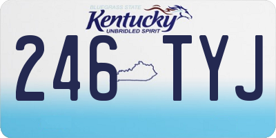 KY license plate 246TYJ