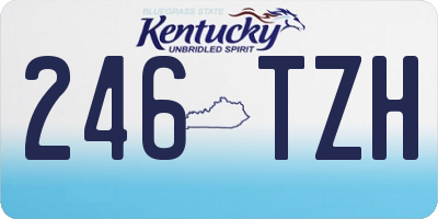 KY license plate 246TZH