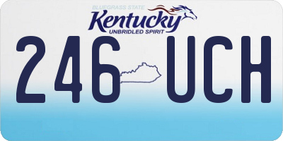 KY license plate 246UCH