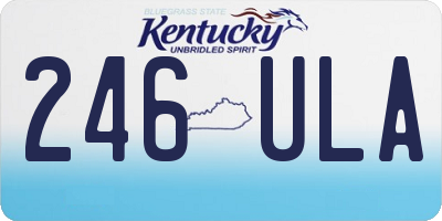 KY license plate 246ULA
