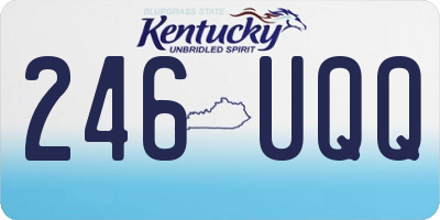 KY license plate 246UQQ