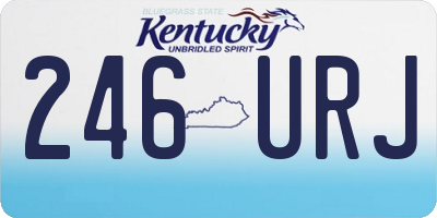 KY license plate 246URJ