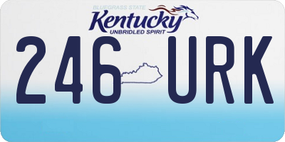 KY license plate 246URK