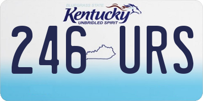 KY license plate 246URS