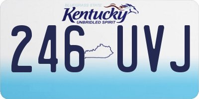 KY license plate 246UVJ