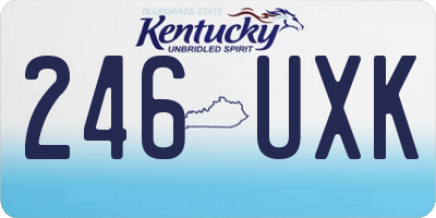 KY license plate 246UXK