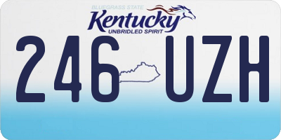 KY license plate 246UZH