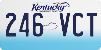 KY license plate 246VCT