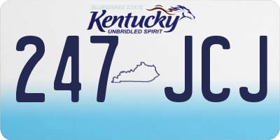 KY license plate 247JCJ