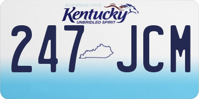 KY license plate 247JCM