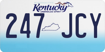 KY license plate 247JCY