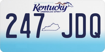 KY license plate 247JDQ