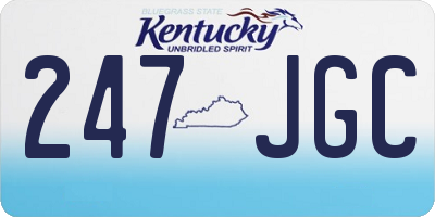 KY license plate 247JGC