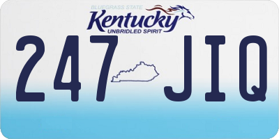 KY license plate 247JIQ