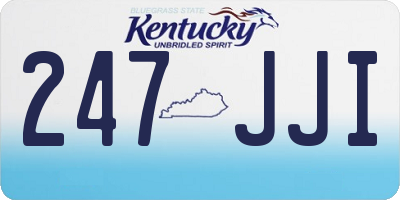 KY license plate 247JJI